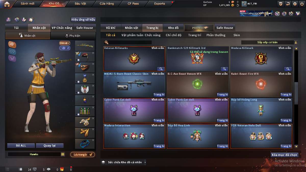 shop acc cf uy tin gia re